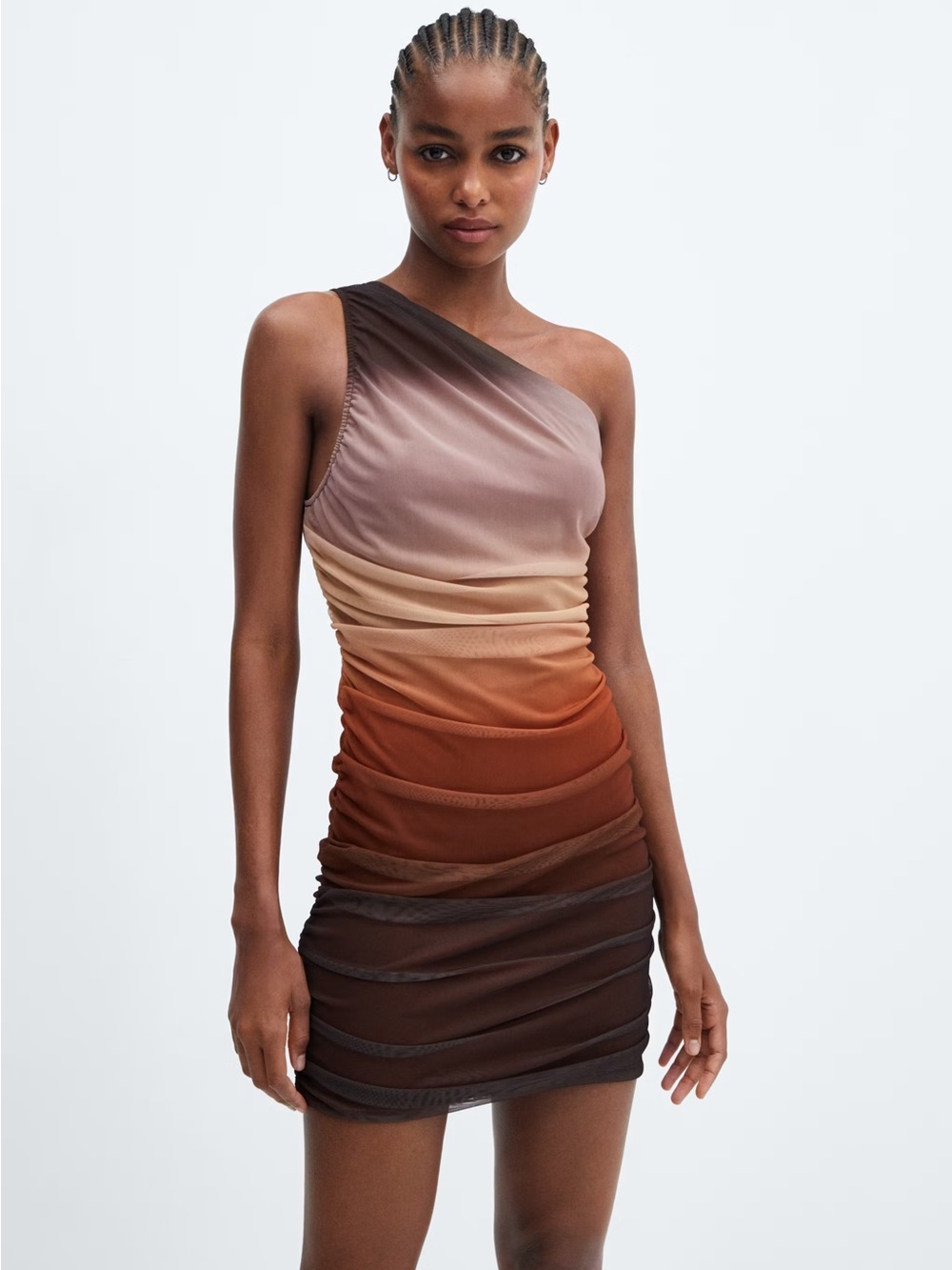 NWT Mango Gradient Draped Dress